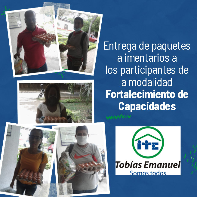 entrega paquetes alimentarios fortalecimiento de capacidades