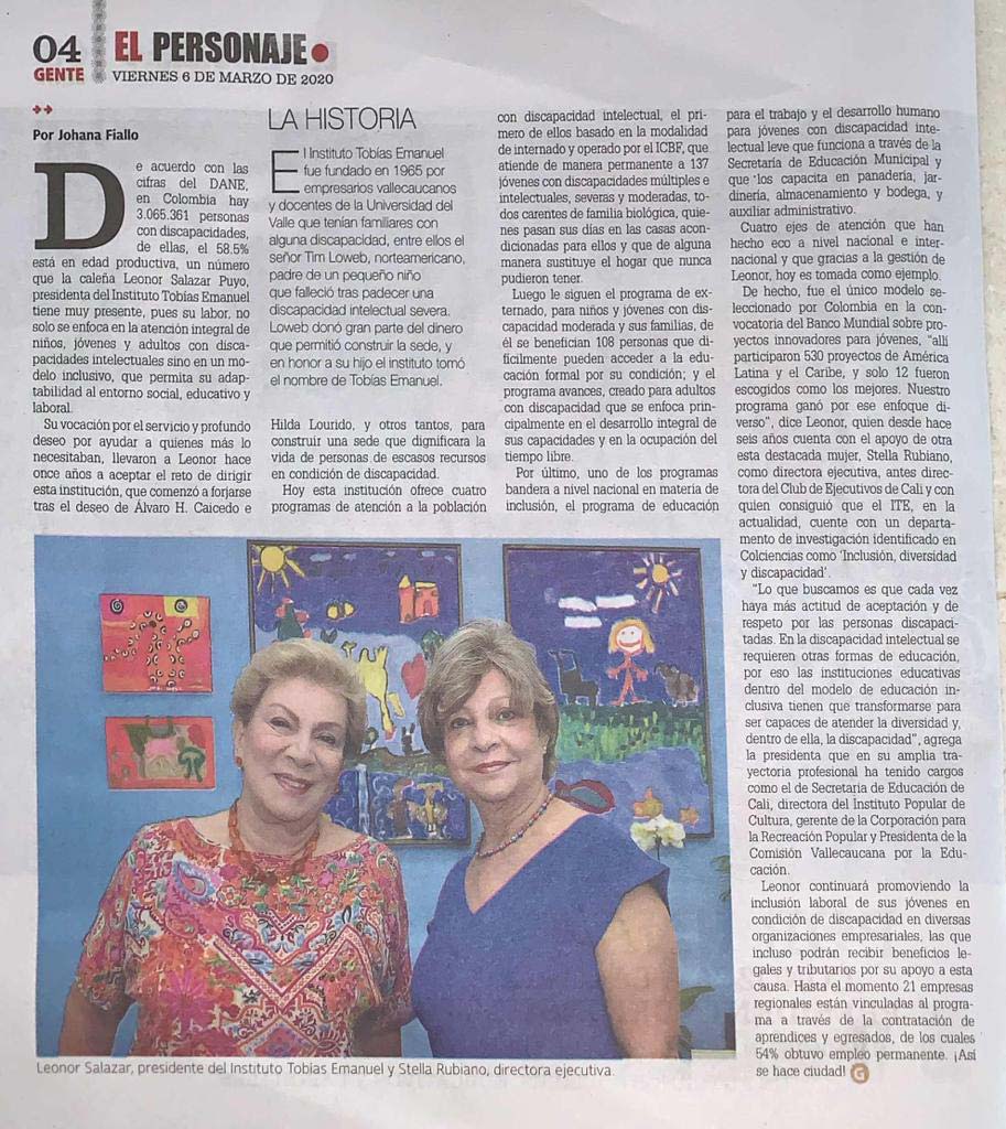 labor del instituto tobias emanuel son destacadas por la revista gente 2